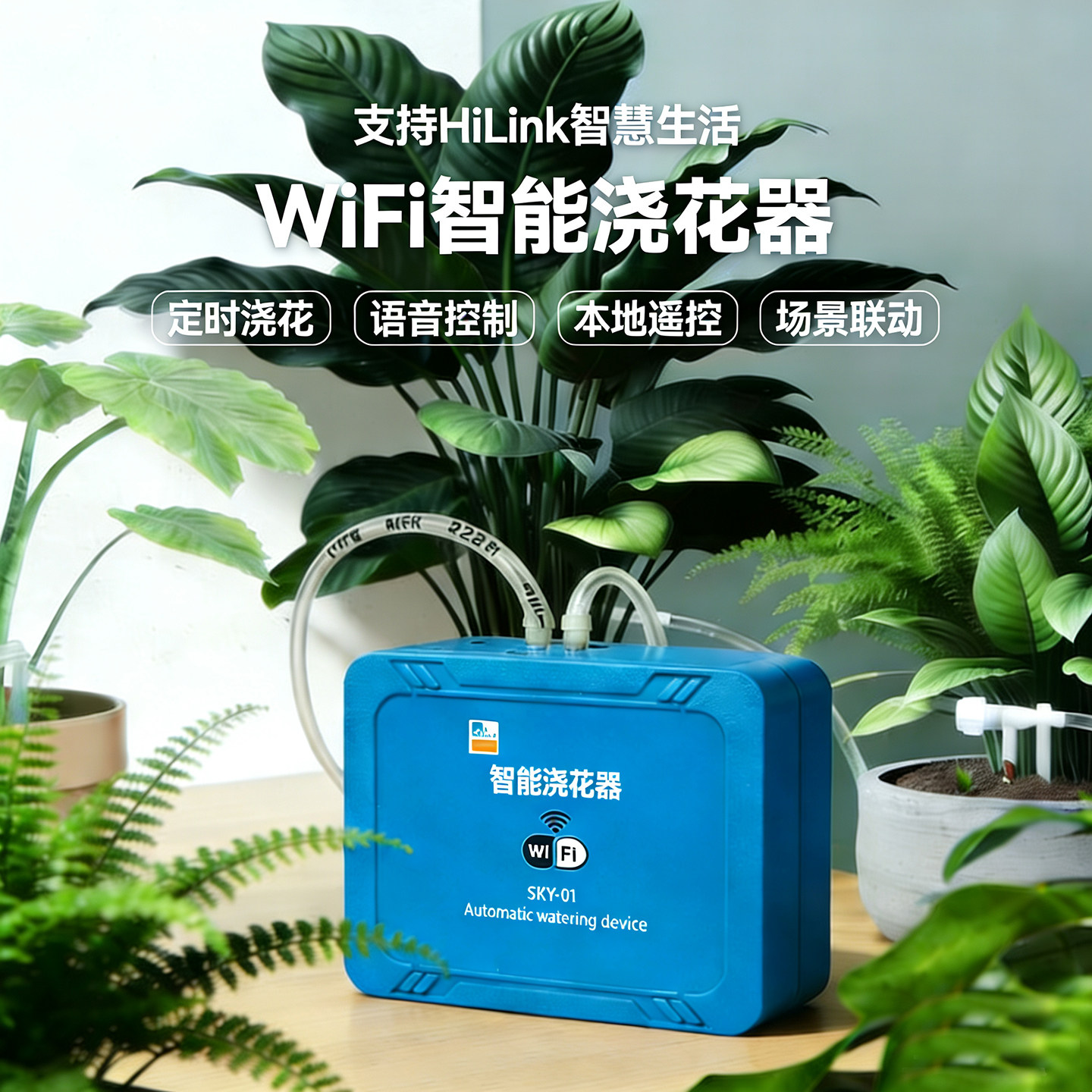 易微联WiFi自动浇花器支持HiLink