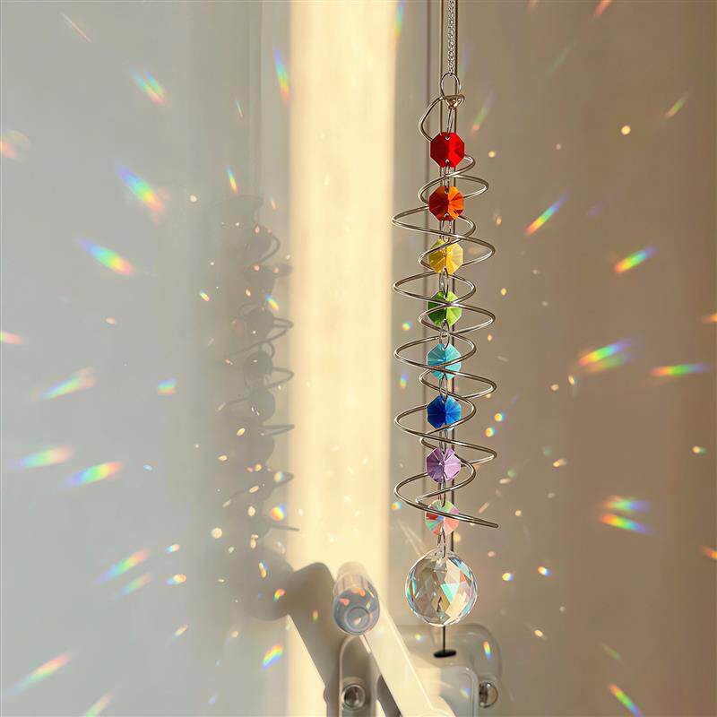 【太阳捕手】风铃挂件360度旋转窗边布置悬挂装饰彩虹吊饰氛围感