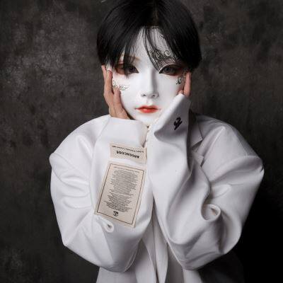 国风晰蜴女巫万物有灵狐妖小红娘南帝变装美女日系万圣节年会面具