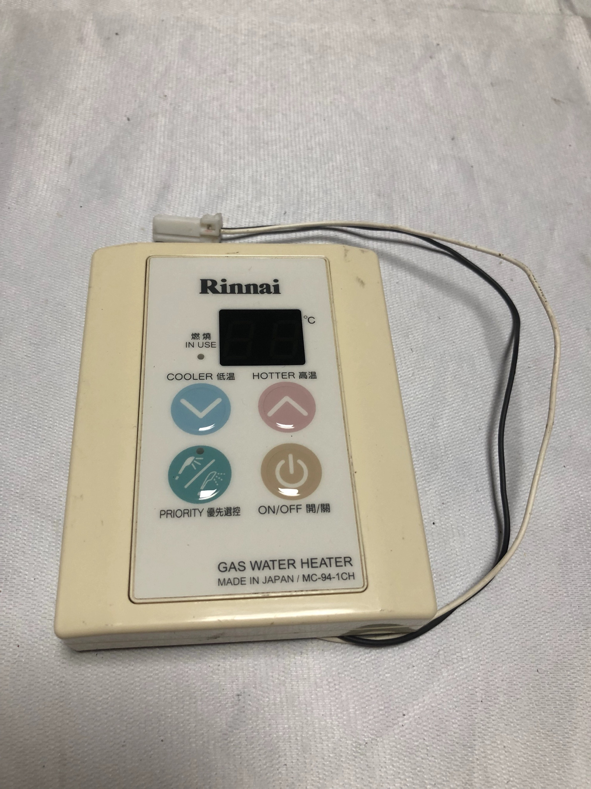 林内热水器原装显示板MC-94-1-CH线控器操控面板温控器配件
