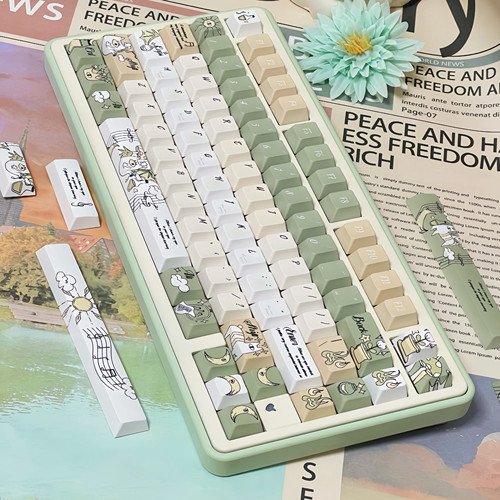 集一绿色清新系键帽夏日桌搭