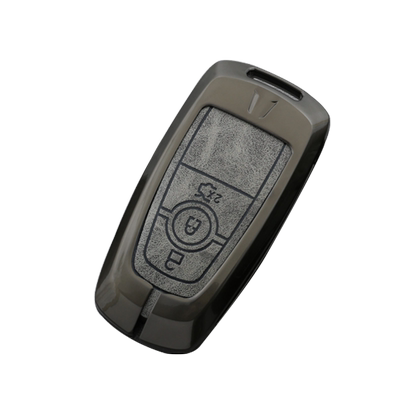 林肯简约时尚牛皮金属钥匙套