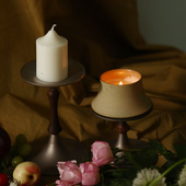 梵几家居 药系列香薰蜡烛中式 烛台天然植物卧室客厅精油香氛扩香