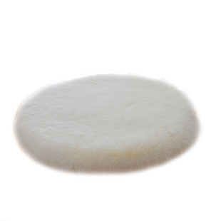 桓羊加厚兔毛绒椅垫圆形坐垫方垫餐椅垫子电脑椅梳妆凳座垫坐垫毯