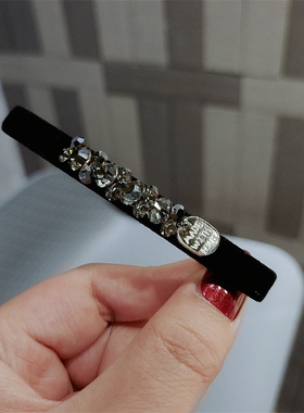 水钻边夹女侧边高级感发夹女后脑勺鸭嘴夹子发夹边夹侧边刘海边夹