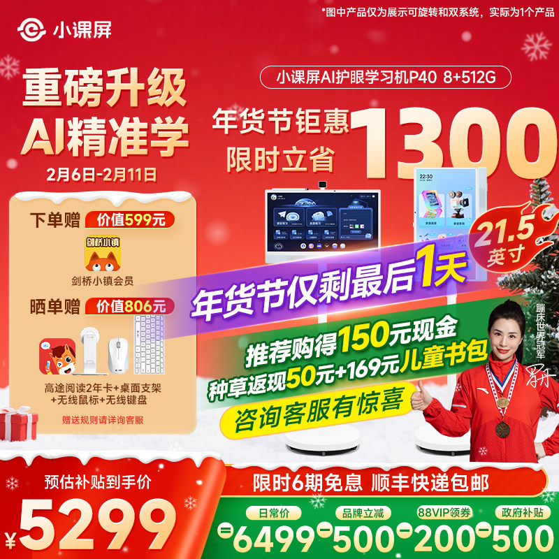 【全网官旗比价 买贵退差】京东方BOE小课屏P40类纸护眼屏21