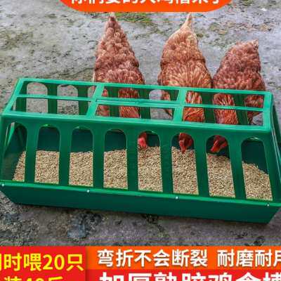 新款新疆西藏包邮塑料鸡食槽喂食器防撒喂水槽鸡盆家用养殖鸭鹅饲高性价比高么？