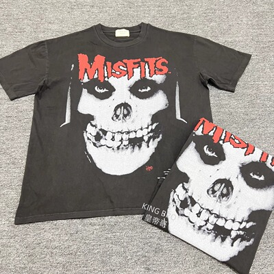 Misfits乐队短袖T恤复古高街