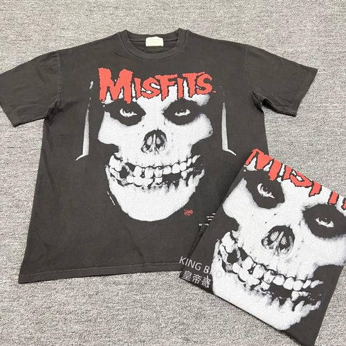 Misfits乐队短袖T恤复古高街