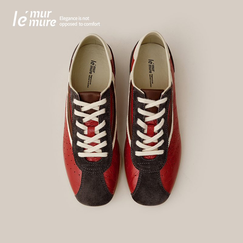 Le'Murmure反绒牛皮舒适德训鞋