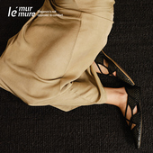 平底一脚蹬女 高级感气质单鞋 Murmure 原厂设计两色蛇皮皮鞋