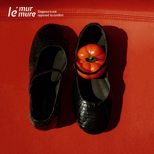 Le'Murmure经典蛇皮玛丽珍鞋