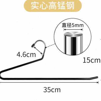 多功能鹅型Z字2字s型防滑无痕收纳裤子衣帽间衣柜挂不锈钢灰裤架