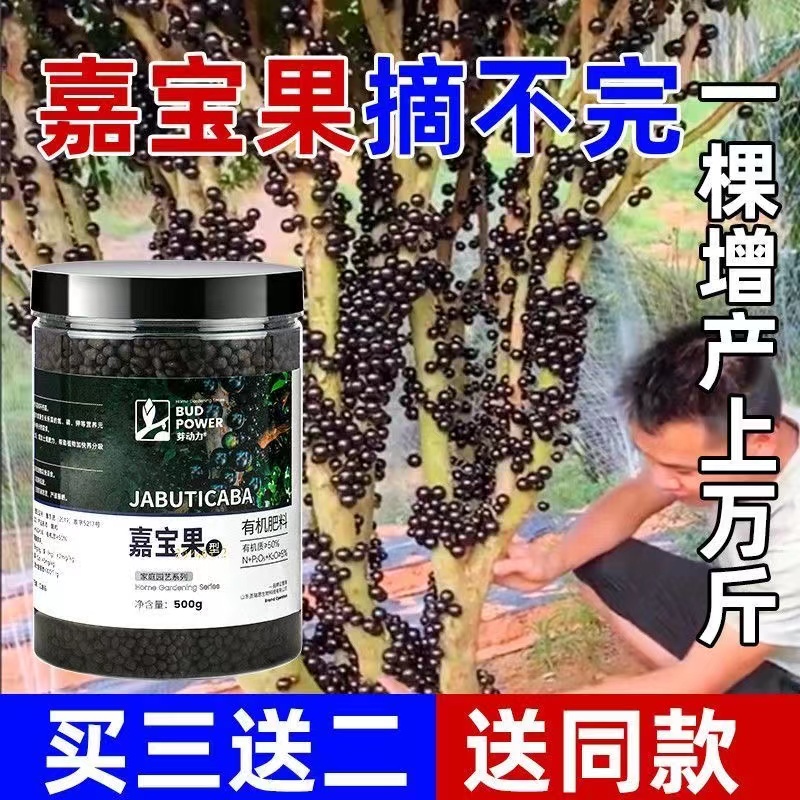 嘉宝果专用肥料复合肥有机颗粒缓释肥微量元素果树苗盆栽肥料花肥