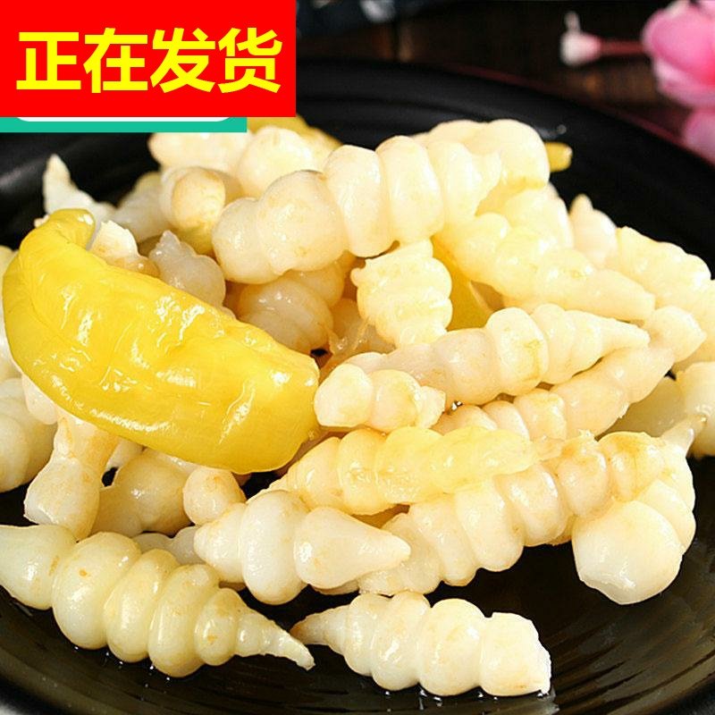 新鲜地牯牛重庆黔江特产包邮泡椒400g地环草螺丝菜酸辣菜泡菜下饭