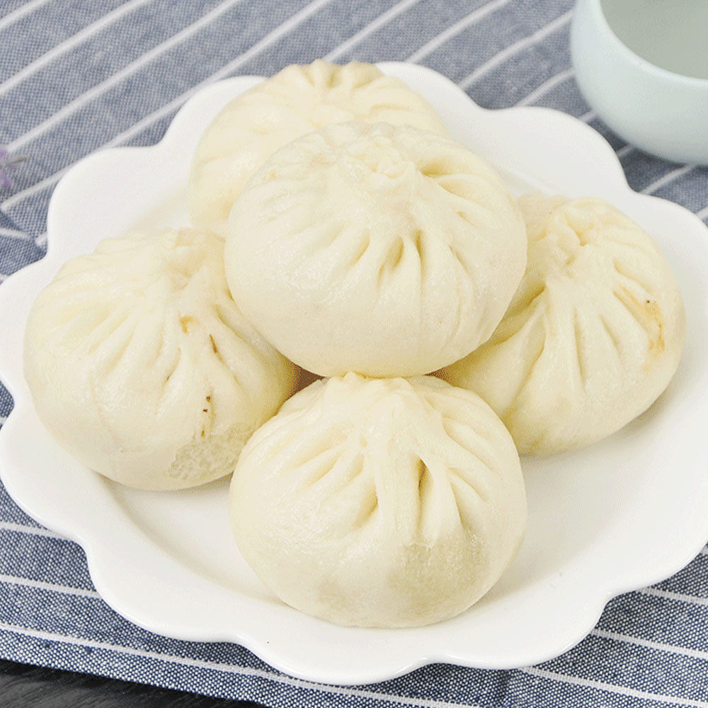 扬州富春包子茶社蟹黄包菜肉包烧麦小笼早餐冷冻包子面 面点烧麦