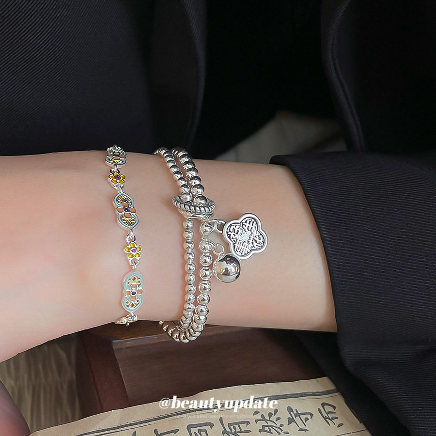 新中式滴油花朵手链个性小众独特设计感手串手环轻奢高级感手饰女,饰品/流行首饰/时尚饰品新,手链,淘宝优惠券,粉丝福利购,淘宝优惠卷