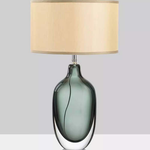 北欧简约书房卧室床头灯后现代轻奢样板房展厅客厅酒店琉璃台灯