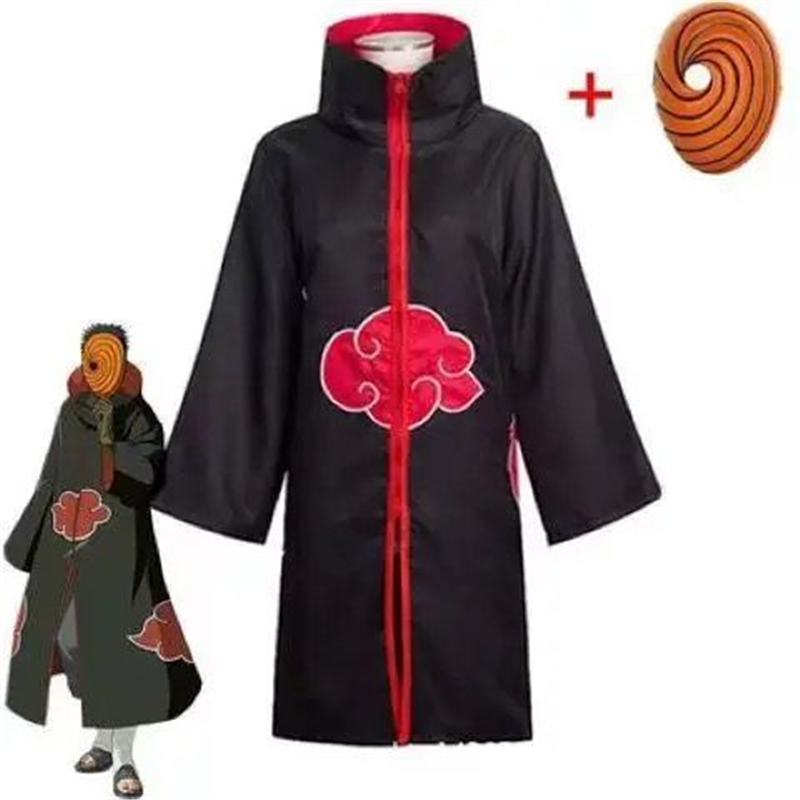 火影忍者宇智波带土阿飞晓组织衣服cos外套螺纹面具玉戒全套服装