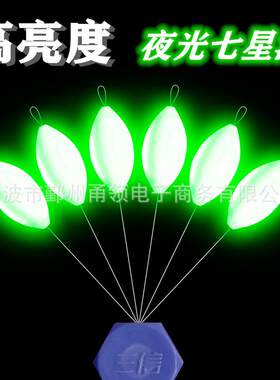 夜光七星漂 浮漂 流线型全封闭 三信 新款 发光浮子 高亮度