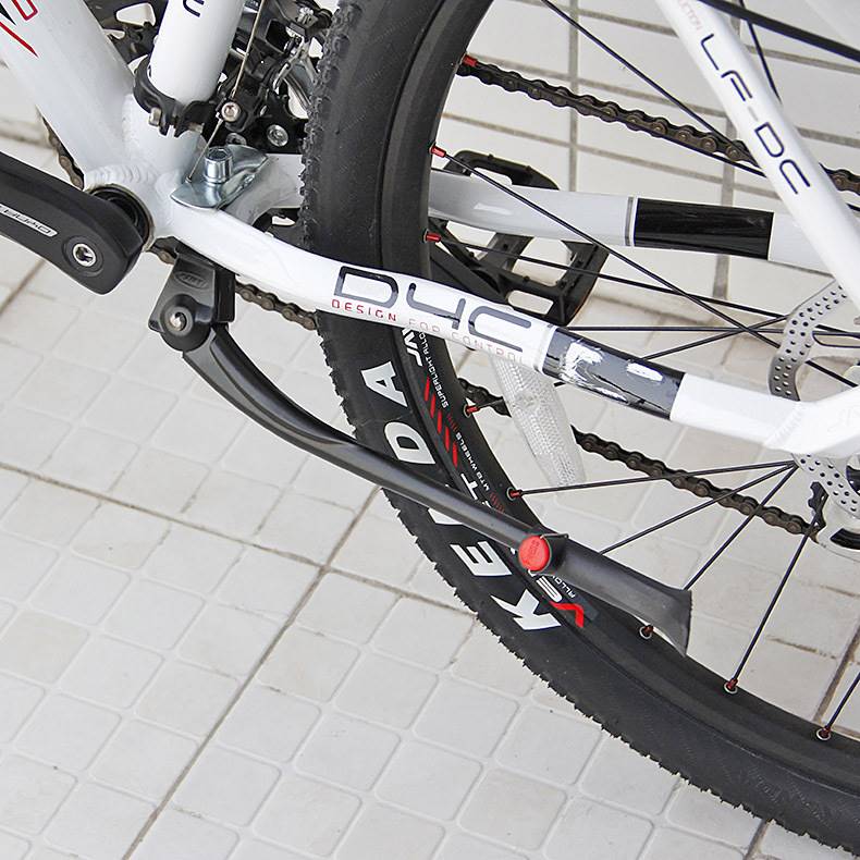 新款山地自行车脚撑铝合金边脚撑可调节防滑型中支撑自行车配件