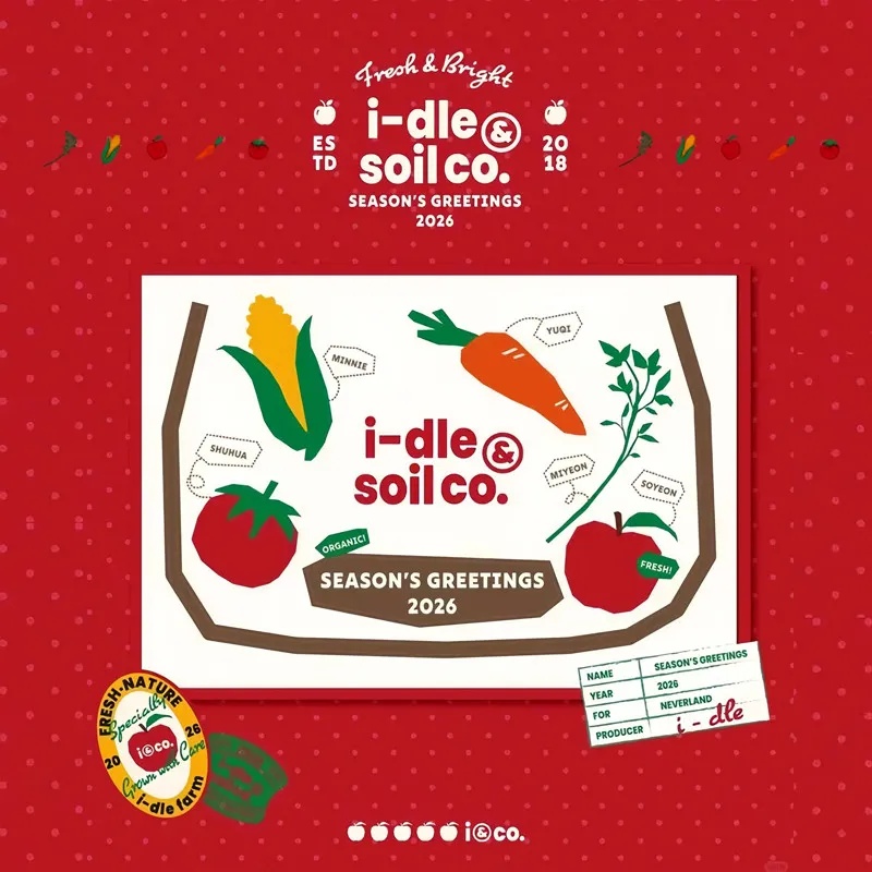 i-dle 女娃2026台历 SEASON'S GREETINGS 正版周边特典小卡特典卡