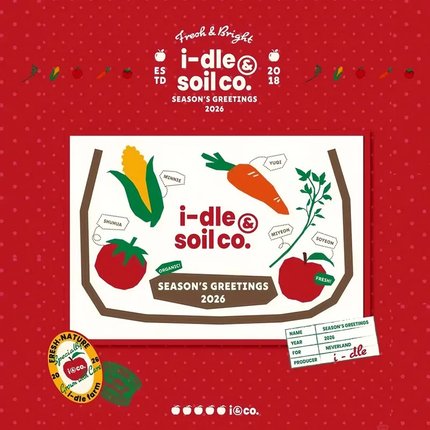 i-dle 女娃2026台历 SEASON'S GREETINGS 正版周边特典小卡特典卡