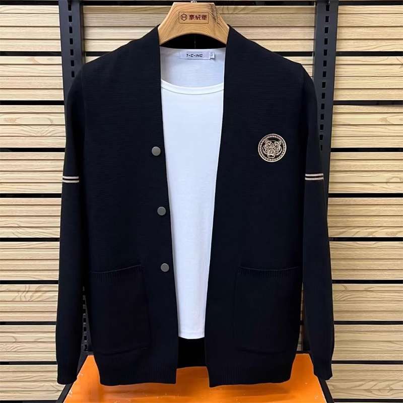 春秋男士针织开衫舒适品质时尚