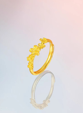 新品新款迎春花指环手饰送女友妈