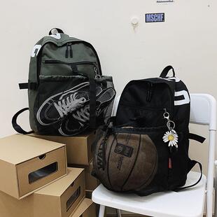 潮酷篮球包多功能训练双肩背包手提大容量运动包学生抽绳篮球兜袋