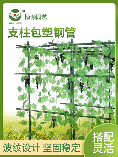 恒源包塑钢管花架大棚骨架