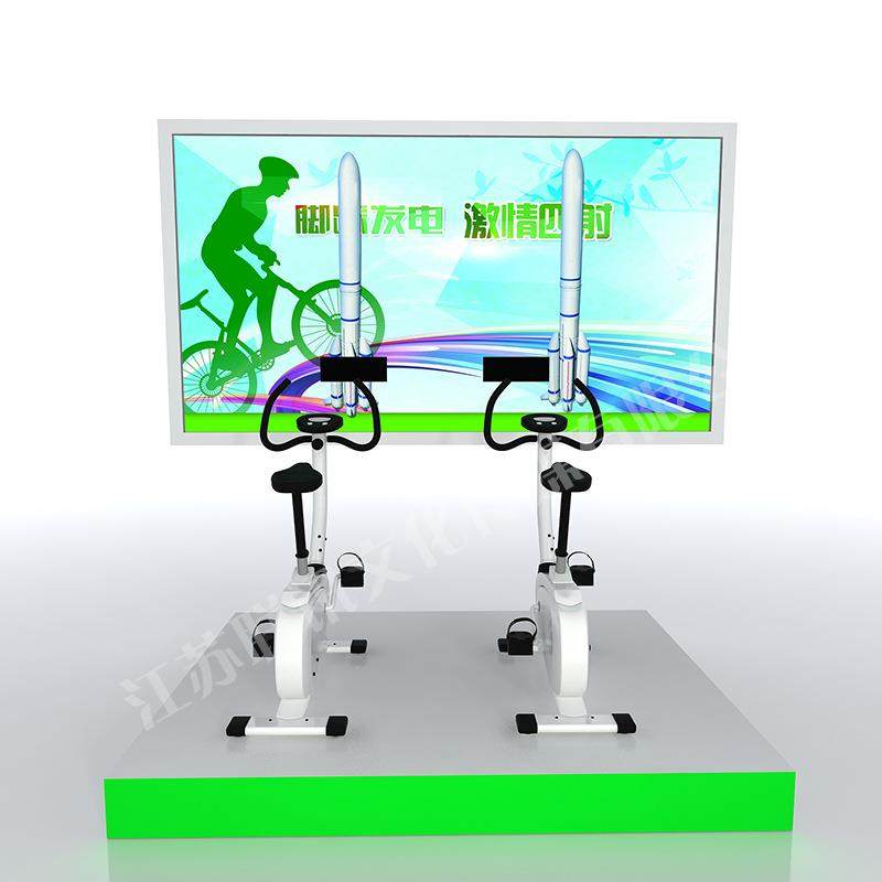 脚踩发电科普展品科教仪器校园、社区科普馆展品厂家供应