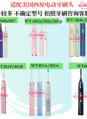 适配美国西屋电动牙刷头WT-301B/WT301P/WT-301G/K/F通用替换12支