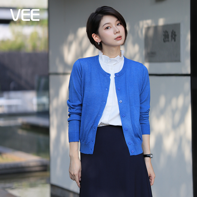 春秋新款羊毛混纺针织衫