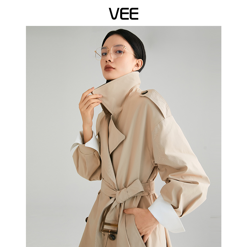 设计感风衣VEE/唯己灯笼袖法式