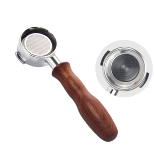 WEGA咖啡机改装E61冲煮头无底不锈钢58mm合金手柄配件