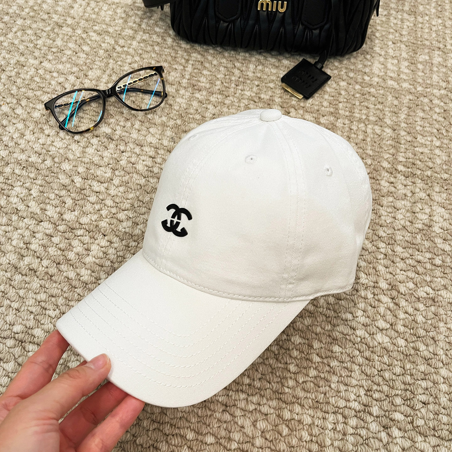 高品质小香风纯棉鸭舌帽女休闲软顶网红明星同款棒球帽宽檐显脸小