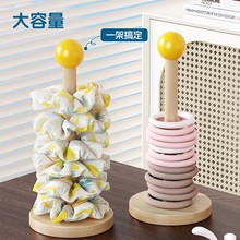 木质大肠发圈收纳架高颜值皮筋头绳头花鲨鱼夹收纳神器发饰展示架