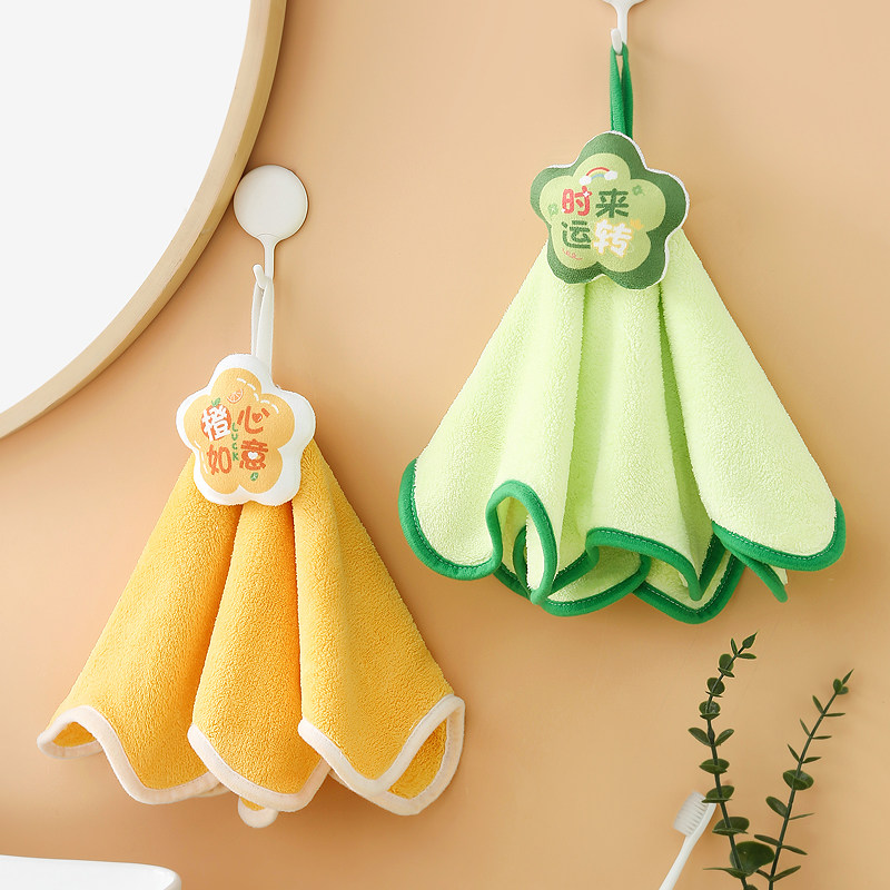 卡通擦手巾挂式家用超强吸水加厚抹布厨房浴室高颜值可爱洗手毛巾,家庭/个人清洁工具,厨房擦手巾,淘宝优惠券,粉丝福利购,淘宝优惠卷