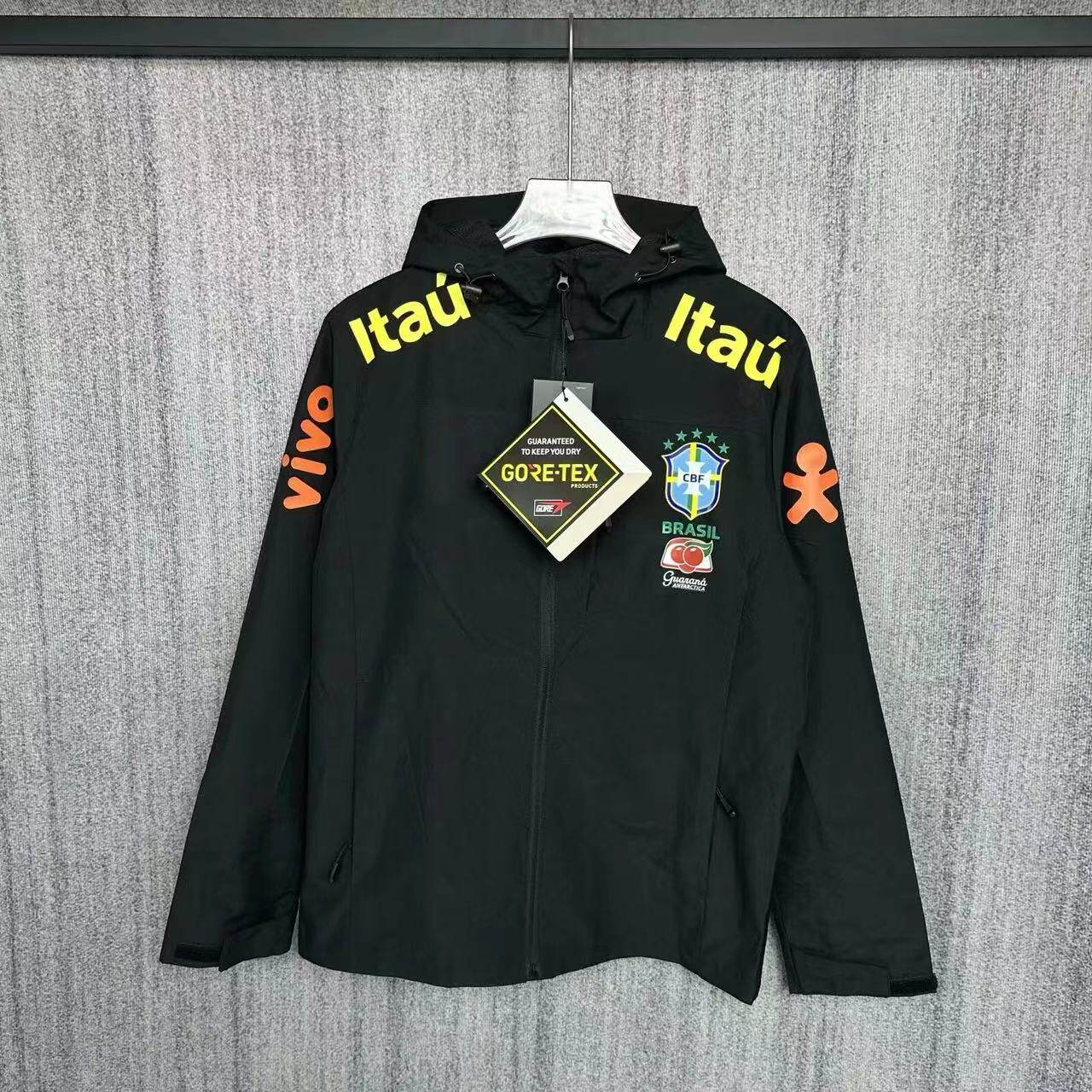 thumbnail for Neymar's Jacket, the Same Style, Waterproof Brazilian Jersey, Training Wear, Hooded Jersey