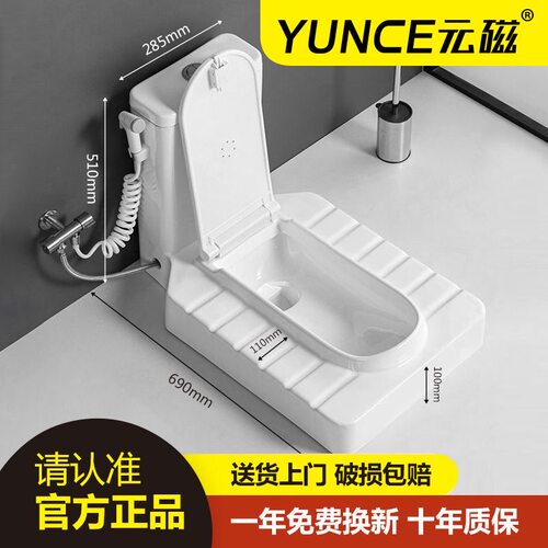 蹲便器明装免砌台免挖坑带水箱