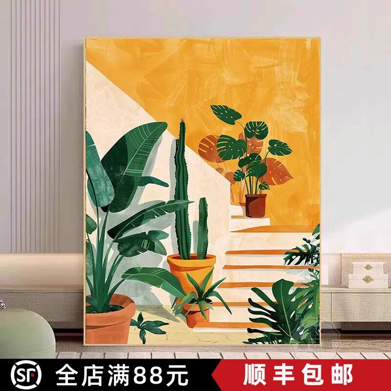 马蒂斯抽象装饰画仿油画小众艺术法欧式高级感卧室客厅餐厅摆挂画
