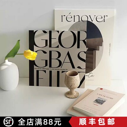 ins拍照道具简约背景北欧冷淡风家居摆件桌面摆画加厚PVC背景板