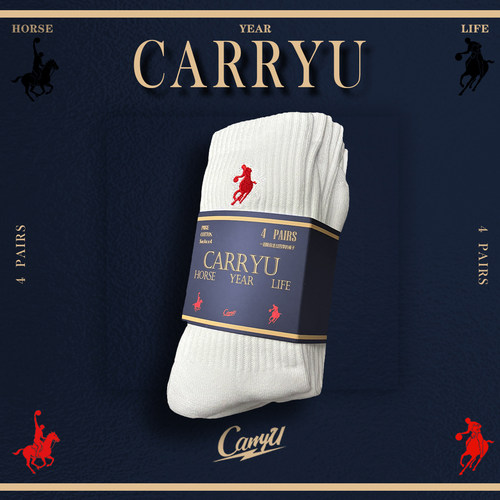 【马上打球】CarryU马年限定综训一卡四棉10A抗菌毛巾底运动长袜
