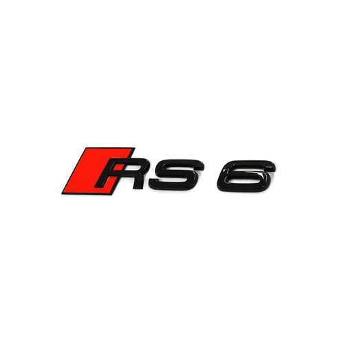 奥迪A6S6RS6黑色后字标全新原装