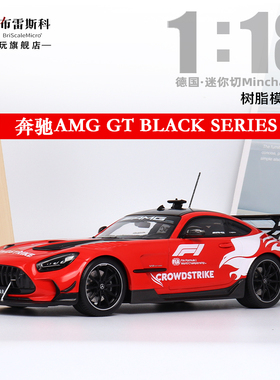 迷你切1:18 限量2020款奔驰AMG GTR Black Series 合金汽车模型
