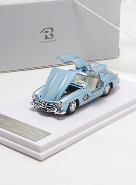 BSC 1:64 1955奔驰300SL W198鸥翼门 全开仿真合金汽车模型摆件