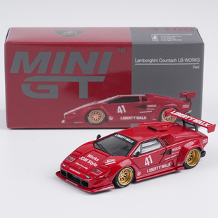 MINIGT 1:64 兰博基尼Countach 康塔什 LB-WORKS 1100合金车模型