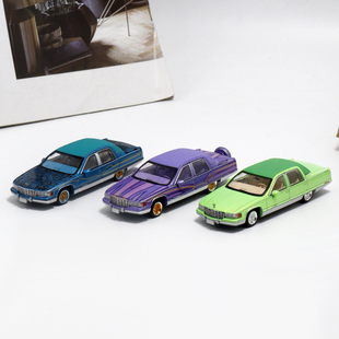 GOC MK联名版 凯迪拉克伍德Fleetwood 1:64 西海岸仿真合金车模型