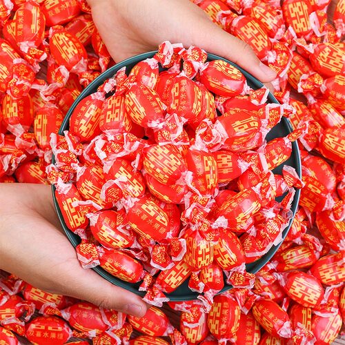 红双喜老式水果糖返砂糖结婚喜糖